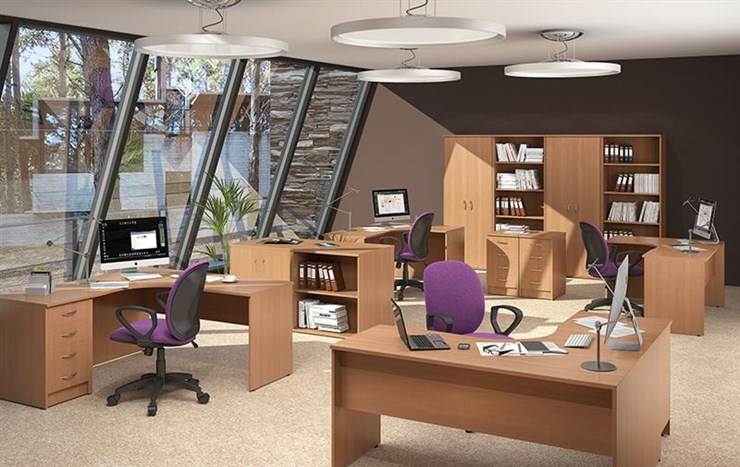 Набор мебели в офис IMAGO книжные шкафы, 4 рабочих места в Шахтах - изображение 2